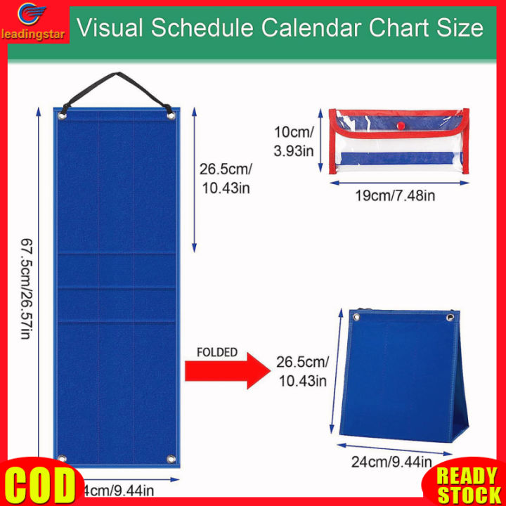 leadingstar-rc-2-in-1แผนภูมิแสดงเวลาแบบ2อิน1สำหรับเด็กตารางสัปดาห์แผนภูมิงานประจำวันสำหรับโรงเรียนที่บ้านด้วยบัตรประจำ