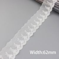 ；‘。、’ (3 Yards/Roll) Organza Embroid Lace Sewing Rion Lace Fabric Weing Decoration Crafts Manual DIY Rion