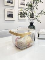 High-end MUJI Original Hand-held bath basket IKEA large-scale carrying basket bath washing basket bath basket storage basket student dormitory large-capacity bath basket