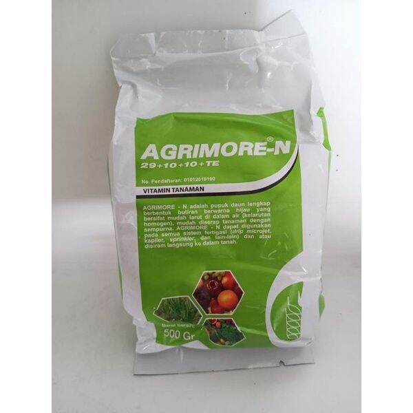 Agrimore N Gr Warna Hijau Pupuk Daun Vitamin Tanaman Masa Perkembangan Vegetatif