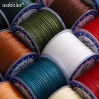 【YD】 0.4mm 0.5mm 0.6mm Waxed Polyester Thread Cord Wax Coated Twist String for Jewelry Making Leather Sewing