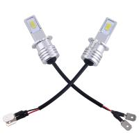 [ANYA Auto Parts] หลอดไฟไฟหน้ารถขนาดเล็ก2ชิ้น H3ไฟตัดหมอก Lights12V สีขาว24V 6000K สำหรับขับรถไฟเดย์ไลท์วัน