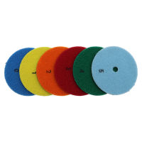 【cw】RIJILEI 6PcsSet 3"4" Dry Polishing Pad Sharp Type Flexible Diamond Polishing Pad For Granite Marble Stone Sanding Disc ！