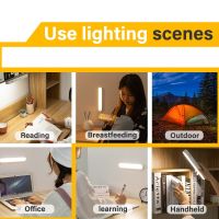 ไฟ LED 5 V USB โต๊ะโคมไฟตั้งโต๊ะโคมไฟหอพัก Pelindung Mata การเรียนรู้การอ่านห้องนอนกระจกมีไฟสำหรับแต่งหน้าไฟกำแพงกลางคืน