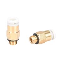 ชิ้นส่วนเครื่องพิมพ์3D 04-M6ตัวเชื่อมต่อนิวเมติก PC4-01 M6 Quick Coupling Bowden Extruder Connector สำหรับ1.75Mm Filament Filament RepRa