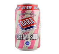 Barr Cream Soda 330ml เครื่องดื่ม ครีมโซดา เครื่องดื่มโซดา โซดา