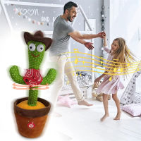 Dancing Cactus Plush Toys With Light Funny Singing Electronic Recording Function Electronic Shake Dancing Cactus Plush Toys
