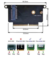 NEW A1708 SSD Adapter NVMe PCI Express PCIE to M2 NGFF SSD Adapter Card M.2 SSD for Apple Macbook Pro Retina 13" A1708 2016 2017