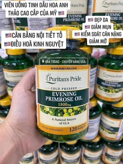 Tinh dầu hoa anh thảo 1300mg puritan s pride của mỹ - ảnh sản phẩm 3