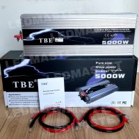 TBE Power Inverter อินเวอร์เตอร์ 5000W รุ่น Pure Sine Wave (DC 12V TO AC 220V) กระเเสไฟบริสุทธิ์ คลื่นไฟนิ่ง เครื่องแปลงไฟรถเป็นไฟบ้าน หม้อแปลงไฟ ตัวแปลงไฟรถ ใช้อุปกรณ์ไฟบ้านได้ในรถ เครื่องเเห่เสียง [ เเท้ 100 % ]