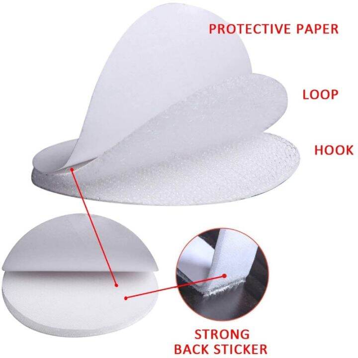 60mm-strong-self-adhesive-fastener-nylon-hook-dots-stickers-adhesive-tape-for-bed-sheet-sofa-mat-carpet-anti-slip-mat