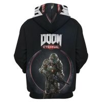 Doom Eternal Graphic Hoodie for Men Clothing 3D FPS Game Printed New in Hoodies Women Harajuku Fashion y2k Pullover Hooded Hoody