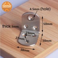 ✖✸№ Furniture Round End Right Angle Bracket Fastener Stainless steel angle code right angle 4 pieces one bag