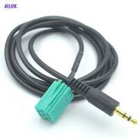 【hot】₪  Car ISO 6Pin Male Jack Aux Cable Plug Renault Radio for Espace Twingo Kangoo Scenic Laguna 3.5mm 1.5m KOJDL