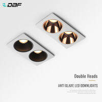 2021 Anti Glare Frame Changeable Recessed Downlight 20W 24W 30W 40W Angle Adjust Ceiling Spot Lamp for Ho Background Aisle