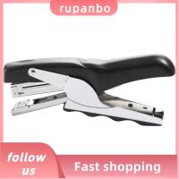 RUPANBO039392692 สีดำสีดำ เครื่องเย็บกระดาษแบบมือถือได้อย่างง่ายดาย พลาสติกทำจากพลาสติก โลหะสำหรับตกแต่ง เครื่องเย็บกระดาษสำนักงานสำหรับงานหนัก โต๊ะบนโต๊ะ เครื่องเย็บกระดาษตั้งโต๊ะ ออฟฟิศสำหรับทำงาน