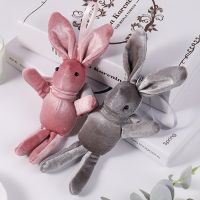 【CW】 Rabbit Plush Doll Animal Stuffed Rabbit Key chain Toy Kids Birthday Party favors Plush Toy Dolls Christmas Hanging Pendants