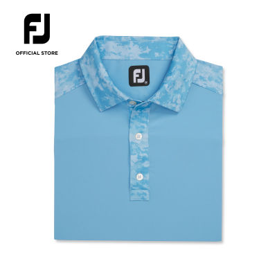 FootJoy FJ ProDry Performance Cloud Camo Trim Lisle Mens Golf Shirts Athletic Fit