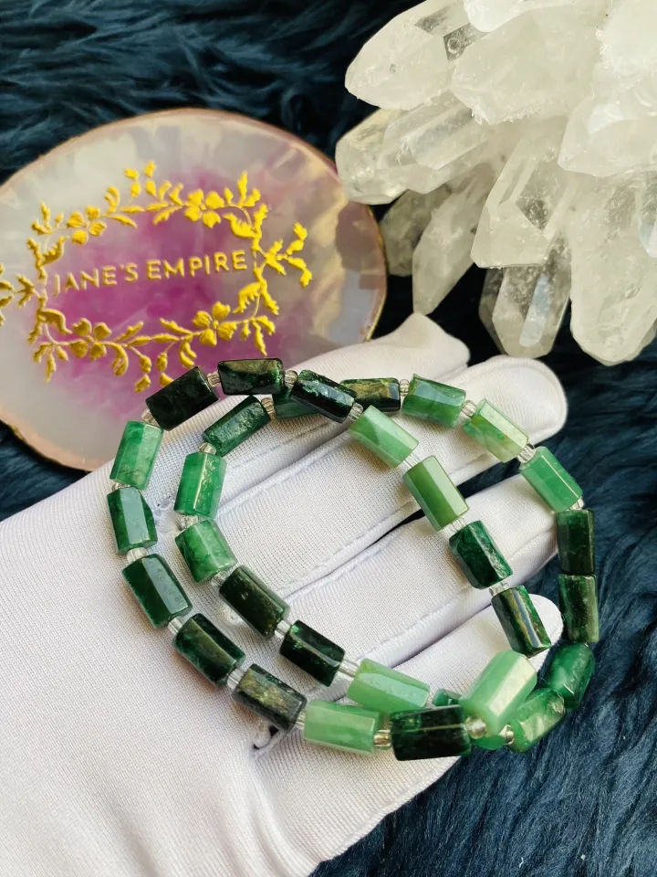 Emerald Green Czech Crystal Bracelets Set – Decenarios Cool