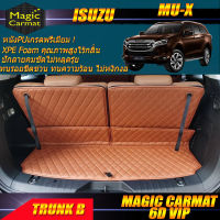 All New Isuzu Mu-X 2021-รุ่นปัจจุบัน Trunk B (เฉพาะถาดท้ายรถแบบ B) ถาดท้ายรถ Mu-X พรม6D VIP Magic Carmat