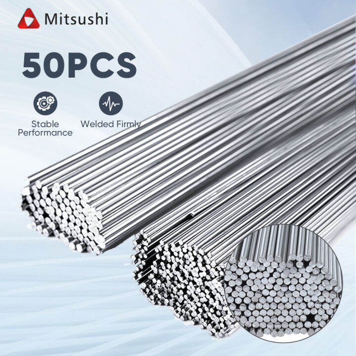 Mitsushi 50pcs 1.6mm*50cm Aluminum Welding Rod for Welding Machine