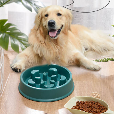สัตว์เลี้ยงช้าชามอาหารสุนัขขนาดเล็ก C HOKE หลักฐานชามลื่นช้าป้อนอาหารสุนัขชามข้าวอุปกรณ์สัตว์เลี้ยงที่มีอยู่สำหรับแมวและสุนัข