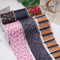 DIY Leopard Grain Printed Grosgrain Ribbon For Craft Supplies Sewing Accessories 5 Yards  Planar Resins 10 Pieces. 56358 Gift Wrapping  Bags