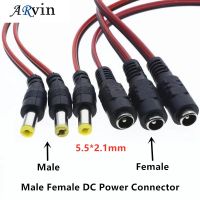 ✳ 1/5/10pcs Male Female DC Power Connector 5V 12V 5.5x2.1mm Wire Cable Plug Adapter for TV Camera 5050 3528 LED Strip Tape Light