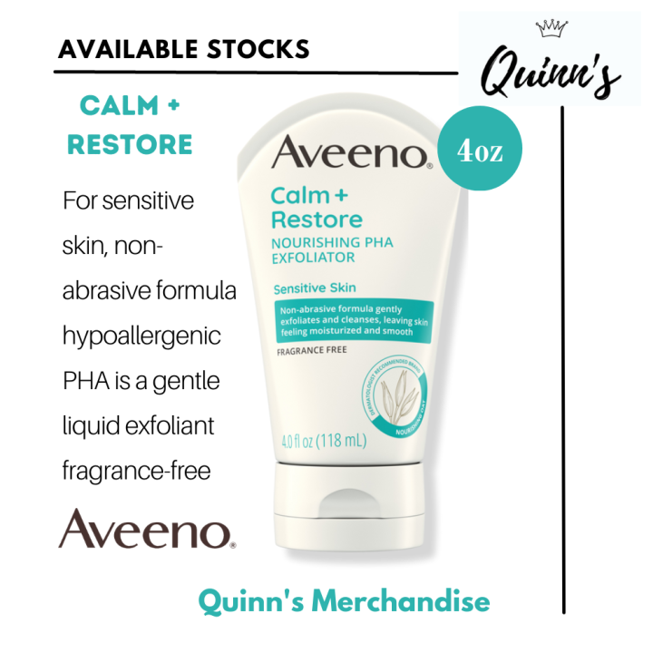 Aveeno Calm + Restore Nourishing PHA Facial Exfoliator Daily for