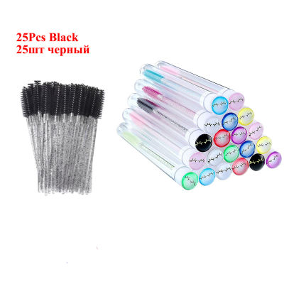 2550pcs Reusable Mascara Wand Tube Disposable Eyelash Extension Brush Wand Replaceable Dust-proof Eyebrow Eye Lash Brushes Size