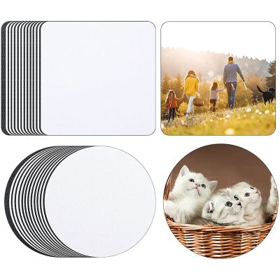 24Pcs of Sublimation Blank Coaster Blank Coaster Rubber Coaster for Sublimation Transfer Thermal Printing Picture Crafts