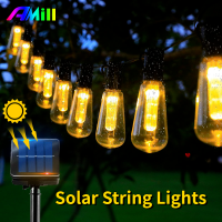 High Brighter Solar String Lights IP65 Waterproof Ramadan Home 30 Bulbs R Camping Outdoor Garland Garden Party Fairy Lamp