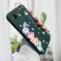 เคส GK สำหรับ Realme C30S พร้อมสายรัดข้อมือเคสโทรศัพท์ลายการ์ตูน Stellou Dny ขอบสี่เหลี่ยมปลอกซิลิโคนเหลวเคสป้องกันกล้องคลุมทั้งหมดกันกระแทก