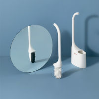 New Wall-Mounted Toilet Brush and Holder Double Brush Head TPR Nylon Cleaning Brush Tools Drain WC Bathroom Accessories Sets