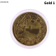 ZHIWEN เหรียญ1ชิ้นเหรียญใหญ่แพนด้า Baobao เหรียญจีนของขวัญศิลปะเก็บของที่ระลึกน่ารักสีดำหมีขาว
