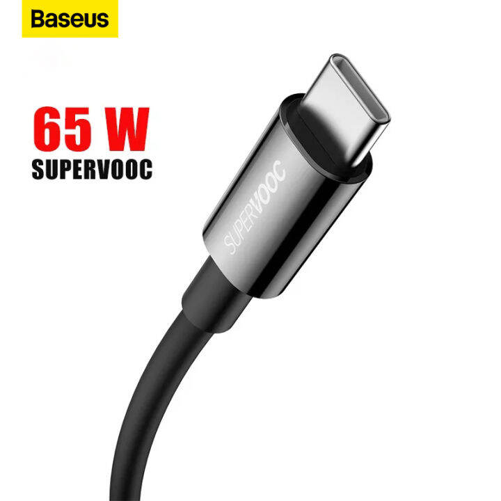 Baseus Supervooc 65W USB To Type C Cables Fast Charging Type C Cable