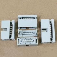 2.54 mm IDC Socket Female 10 14 16 20 26 30 34 40 50 60 64Pin Flat Cable Connector for Box Header Male Gray white