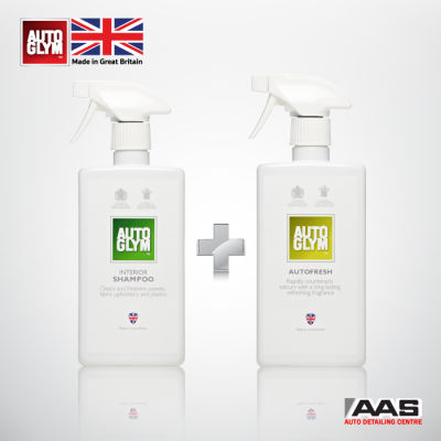 Autoglym Autofresh 500 ml. สเปรย์ปรับอากาศ,ดับกลิ่น ภายในห้องโดยสาร + Interior Shampoo 500 ml. น้ำยาทำความสะอาดภายในรถยนต์