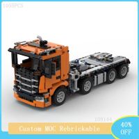 NEW LEGO Mechanical Power Group Series MOC Truck Trailer Telescopic Arm Forklift Car Model DIY Childrens Building Blocks Toy Gift