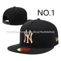 ♟▦☈ Fashion New York Yankees Cap MLB Hiphop Hat Adjustable Cap Baseball Cap Black red 2 models ZERN