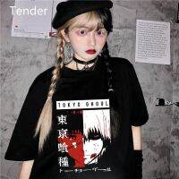 Tokyo Ghoul Anime Manga T Shirt Women Graphic T shirts Kaneki Ken Cartoon black T-shirt Women fashion T Shirt Camiseta mujer