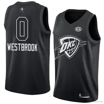 Buy the NWT Womens White Oklahoma City Thunder Westbrook #0 Basketball  Jersey Sz L