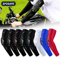 1Piece Sports Crashproof Elbow Support Pads Breathable Arm Compression Sleeve for Cycling Running Basketball Football Volleyball