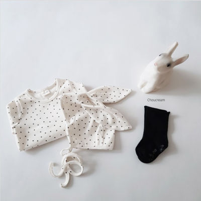 Baby Boy Girl Star Print Romper + Rabbit Ears Hat Baby Jumpsuit Long Sleeved Autumn Clothes