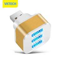 [Vktech] ฮับ USB2.0 3พอร์ตแยกเครื่องชาร์จโทรศัพท์มือถือมีอินดิเคเตอร์ LED อะแดปเตอร์ติดผนัง