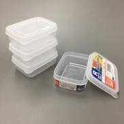 Set 4 hộp trữ thức ăn dặm Nakaya - 100ml hộp- cho bé - Made in Japan