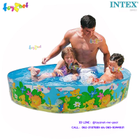 Intex ส่งฟรี สระขอบตั้ง การ์ตูนสัตว์ป่าน้อย 5 ฟุต (1.52x0.25 ม.) รุ่น 58451