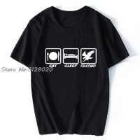 Eat Sleep Falconry Funny New Men Women T Shirt Men Cotton TShirt Tees Tops Streetwear Harajuku