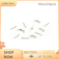 Lokei 10/20pcs โลหะโซ่ทองเงินญี่ปุ่นเกาหลีตกแต่งเล็บ DIY เครื่องมือเล็บ