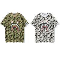 เสื้อยืด Bape 10th ครบรอบเสื้อยืดมนุษย์วานรในอนาคตศิลปะโอเรียนเต็ลประกบฉลามท็อปส์ซู